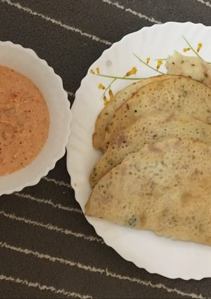 Foto resep Semolina pancake (onion rava dosa)