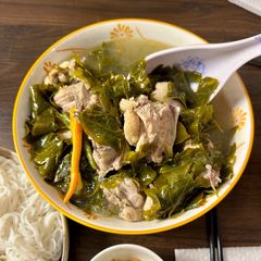 A picture of River Leaves Chicken Soup | Canh Gà Lá Giang.