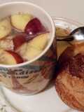 Avena con leche de alpiste y manzana