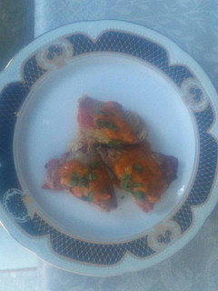 Una foto de Pimientos rellenos de morcilla