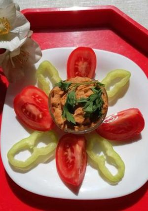 Csicseriborsó kenőke recept fotója