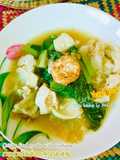 ราดหน้าเส้นใหญ่กรอบผักรวม เต้าหู้(เจ,วีแกน)Vegan, No animals