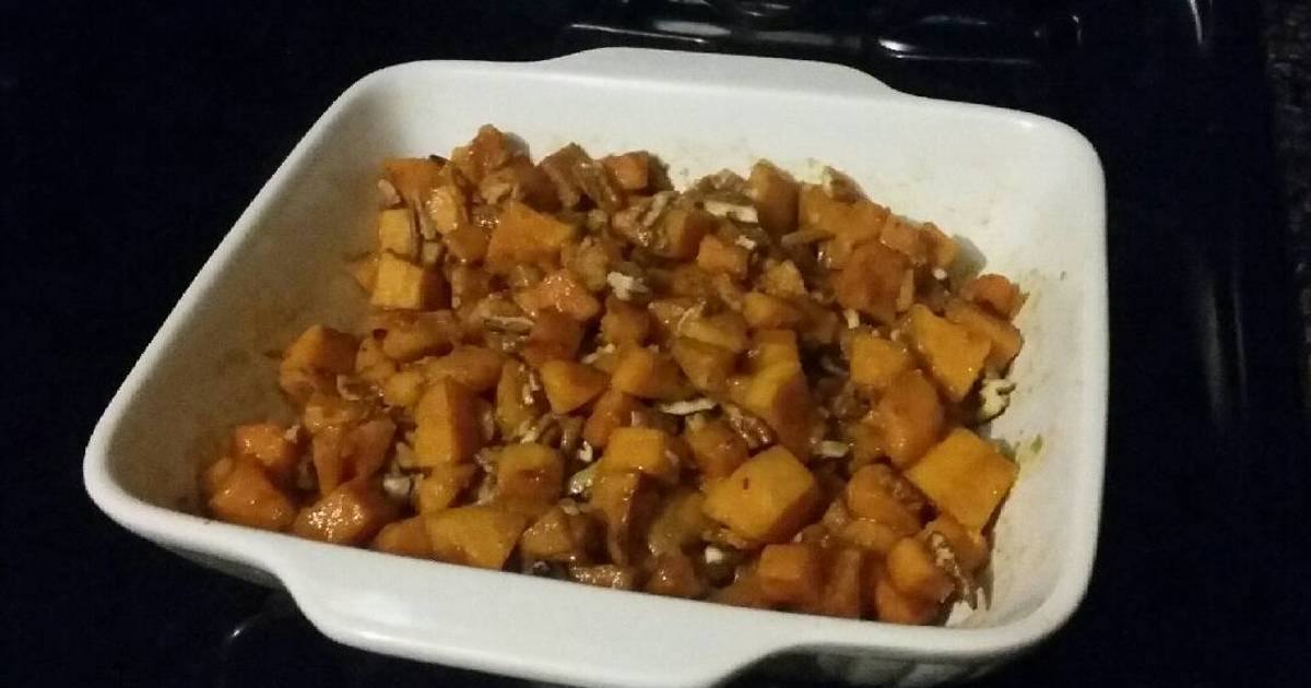 Glazed Sweet Potato with Pecans