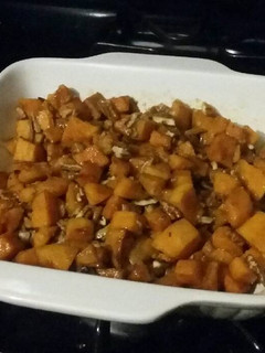 A picture of Glazed Sweet Potato with Pecans.