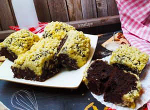 Foto resep Streusel Banana Brownies
