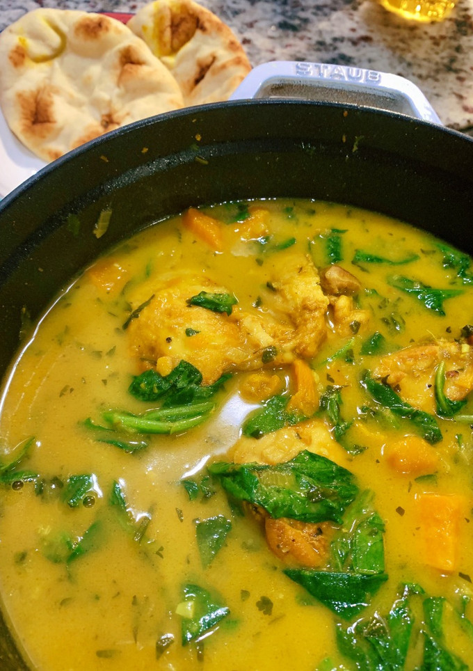 A picture of Coconut Milk Chicken with Sweet Potatoes.