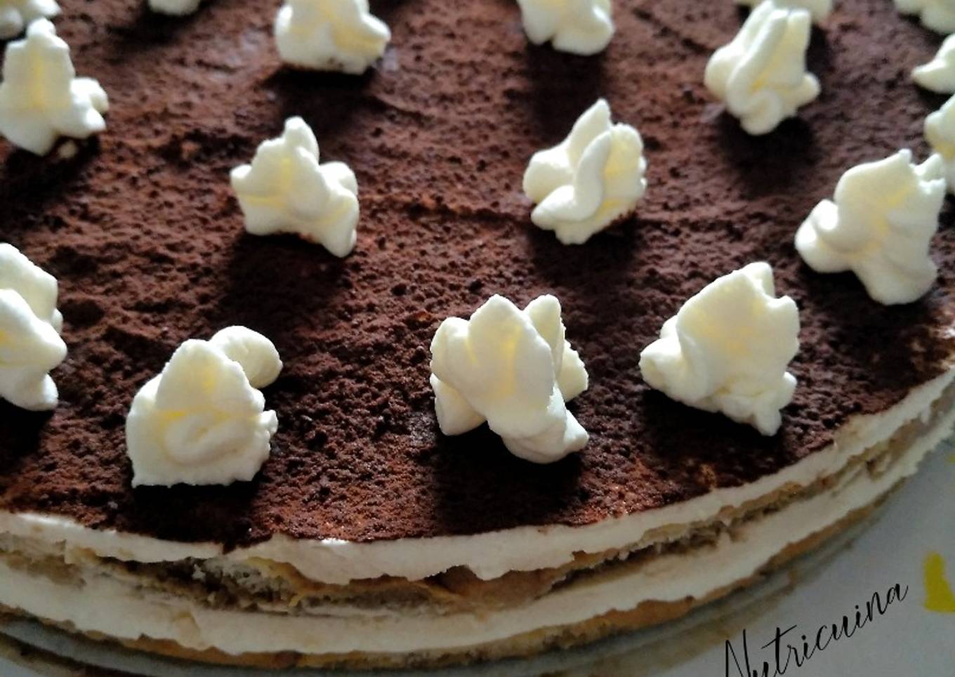 Tiramisú sin huevo