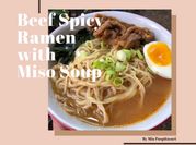 Gambar beef miso ramen