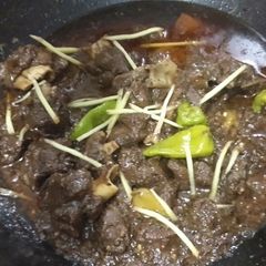 A picture of Mutton karahi.