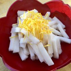 A picture of Japanese Daikon Sweet Pickles.