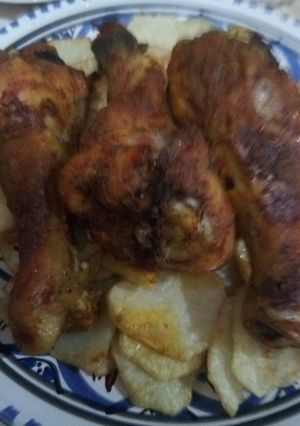 صورة لوصفة افخاد الدجاج في الفرن