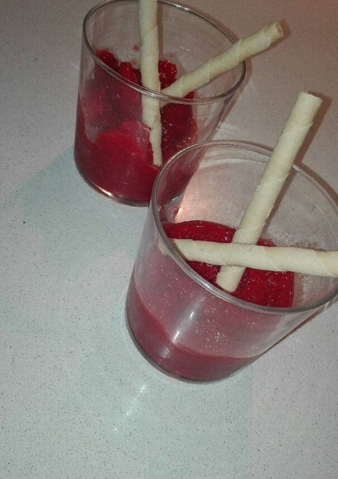 Una foto de Granizado de fresas