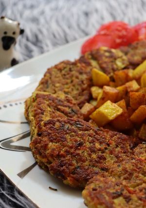 عکسی از دستور کتلت لوبیا 🌱