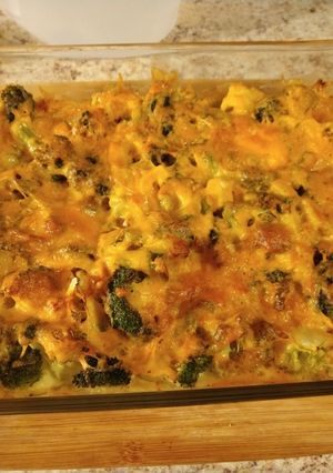 Una foto de Cazuela de brócoli y queso