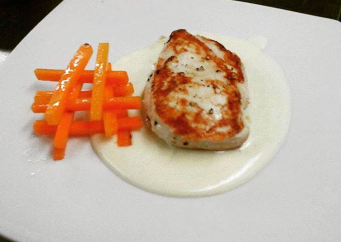 Pechugas de pollo en salsa de queso philadelphia