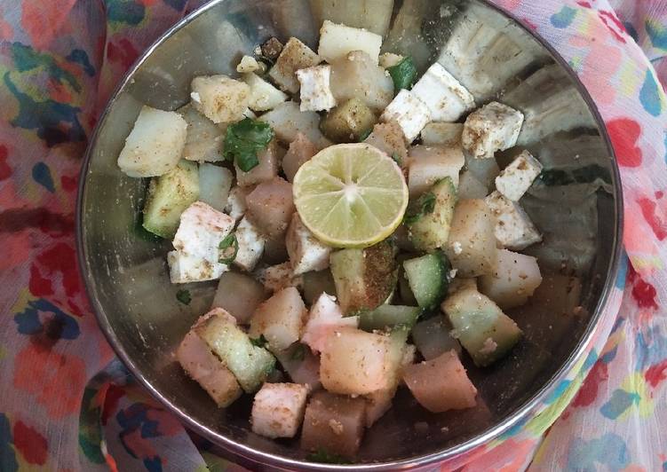 Recipe of Mom&#39;s special paneer salad😍 in 11 Minutes for Mom