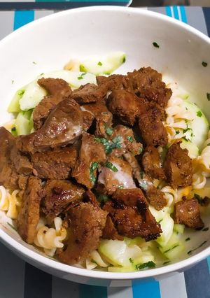 Una foto de Ensalada Fría con Hígado de Res