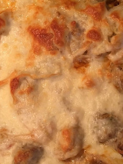 A picture of Cheesy Cabbage Sausage One Skillet Dinner.