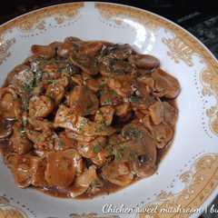 A picture of Chicken sweet mushroom.