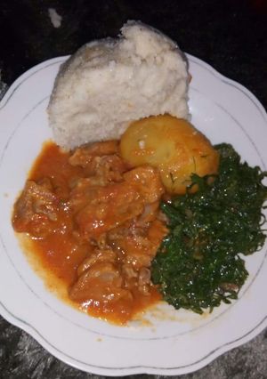 A picture of Nyama tumbukiza.