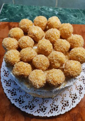 Cukormentes túró gombóc torta recept fotója