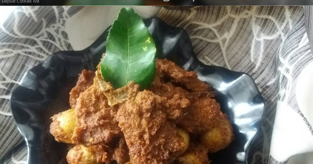 Resep Rendang daging sapi+kentang oleh Dapue Cutkak Iva/Cakes AL Fatih