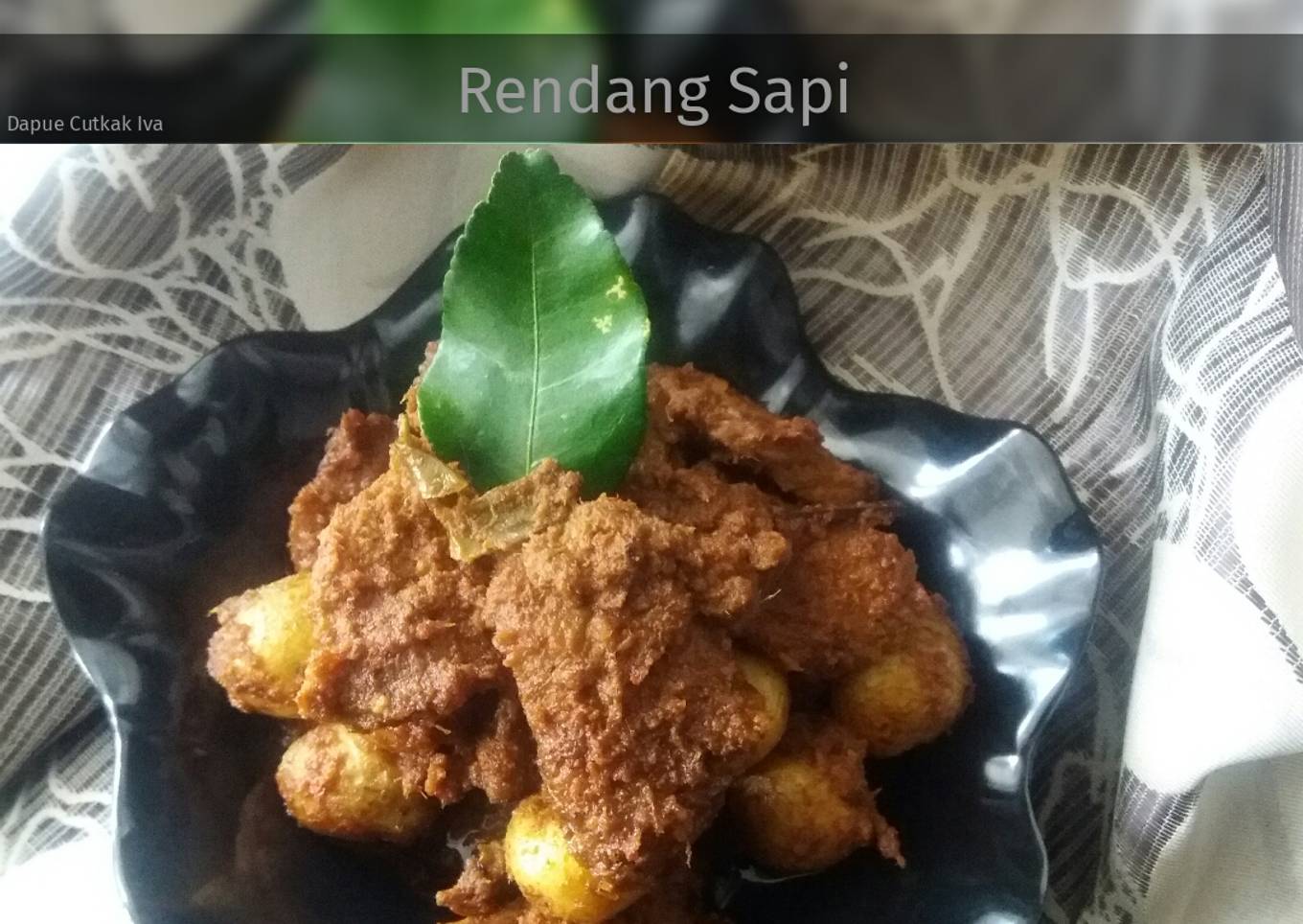 Rendang daging sapi+kentang