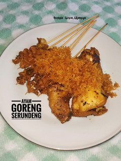 Foto resep Ayam Goreng Serundeng & Usus Kulit Ayam