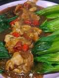 Tumis Pokcoy Ayam Fillet Saus Tiram Cabai Merah