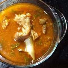 A picture of Mutton ka shorba.