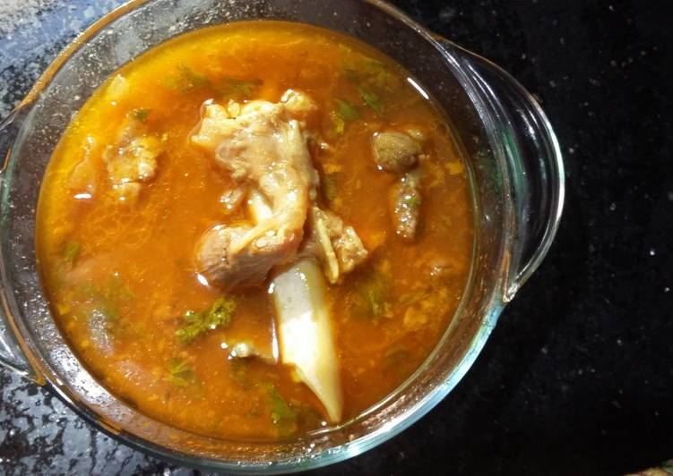 Recipe of Yummy Mutton ka shorba