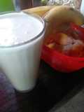 Licuado de yaka con plátano