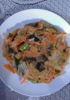 Foto resep Vegetable Korean Pancake (Yachaejeon)
