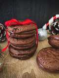 Macarons cu cremă de ciocolată