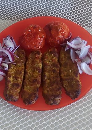 عکسی از دستور کباب کوبیده مرغ و گوشت