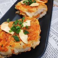 Cheese chutney Pav A picture of Cheese chutney Pav.