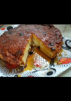 Una foto de Budín de pan casero
