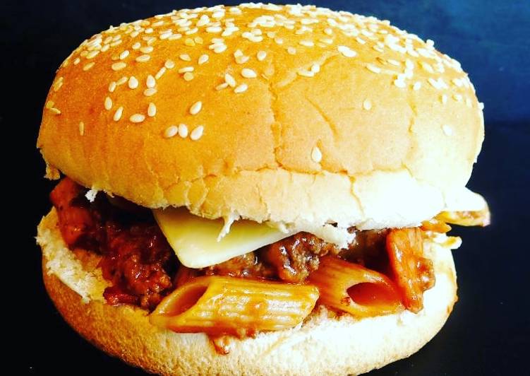 Recipe of Award-winning Pasta Burger