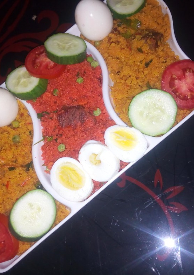 A picture of How to colour couscous.