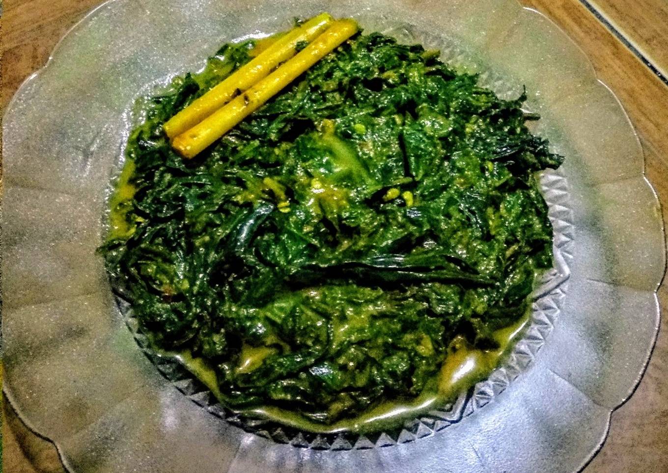 Rendang daun singkong simpel