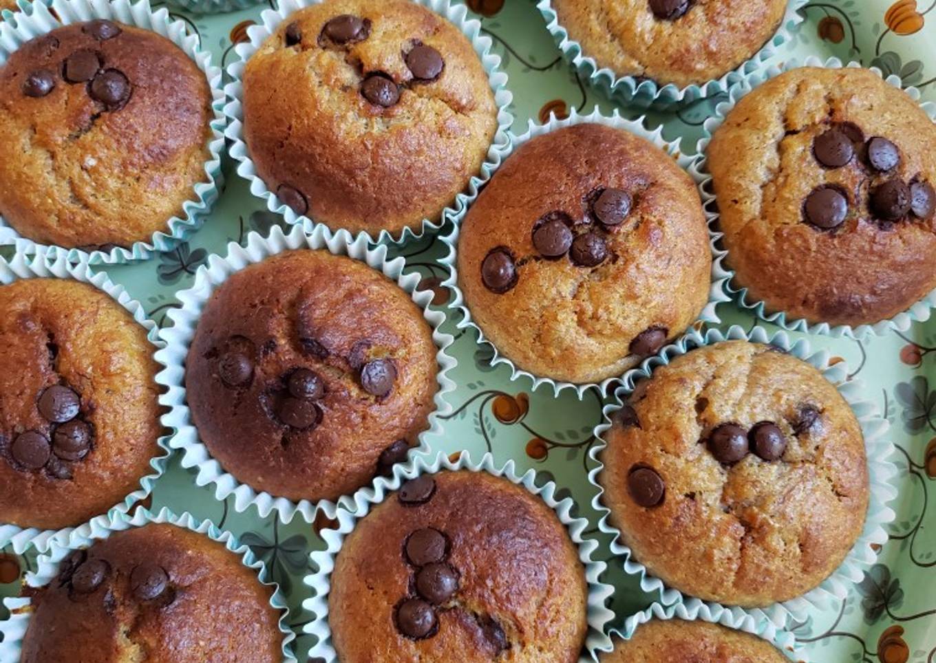 Whole wheat banana muffin