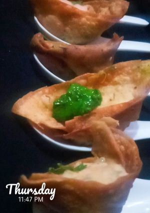A picture of Chicken wonton.