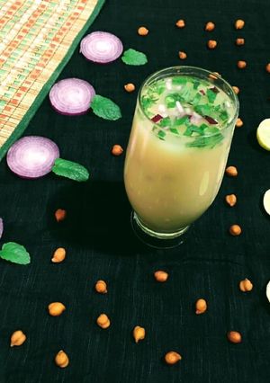 A picture of Chana Sattu Sharbat.