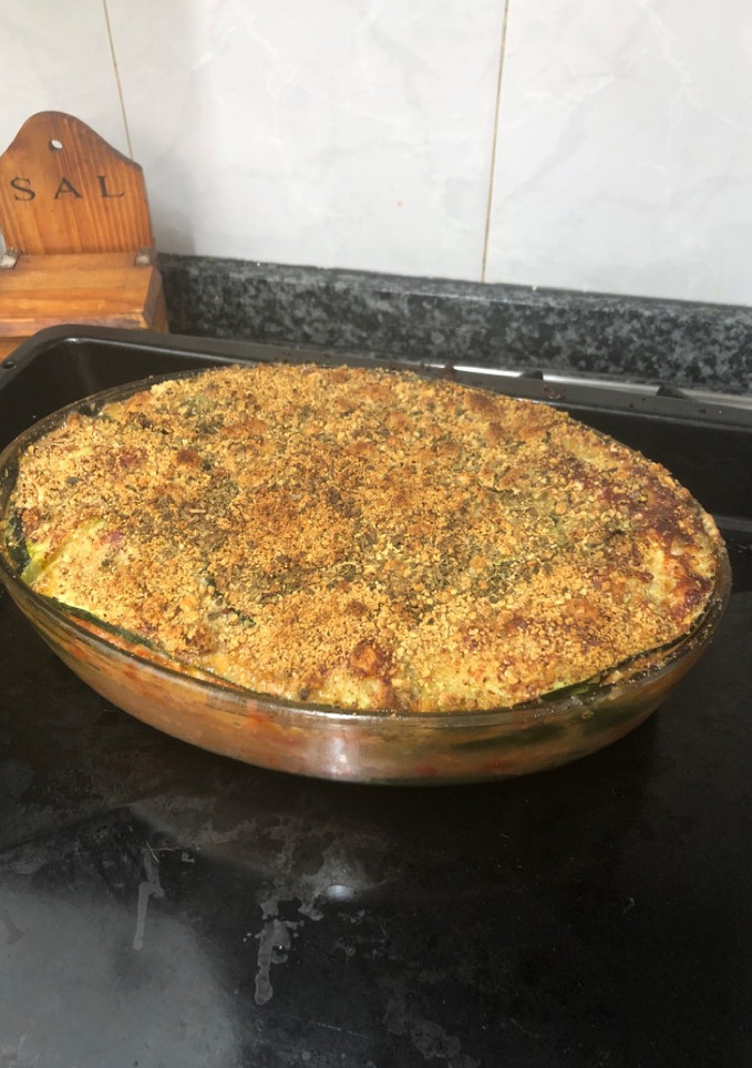 Una foto de 209. Lasaña de calabacín y pollo (principal carne)