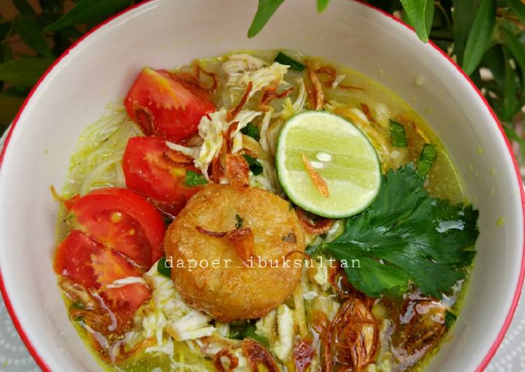Cara Gampang Menyiapkan Soto Ayam kuah bening, Enak