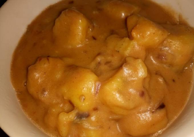 Recipe of Thomas Keller Green bananas (matoke) and peanut butter sauce