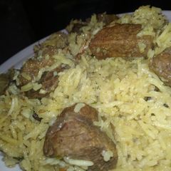 A picture of Beef palao.