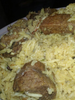 A picture of Beef palao.