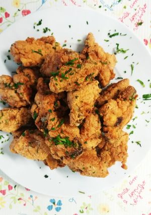 Foto de Asas de frango crocantes