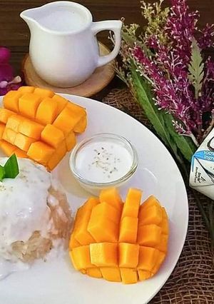 A picture of Thai Mango Sticky Rice, Award Winning Recipe/Ayam Brand Contest.